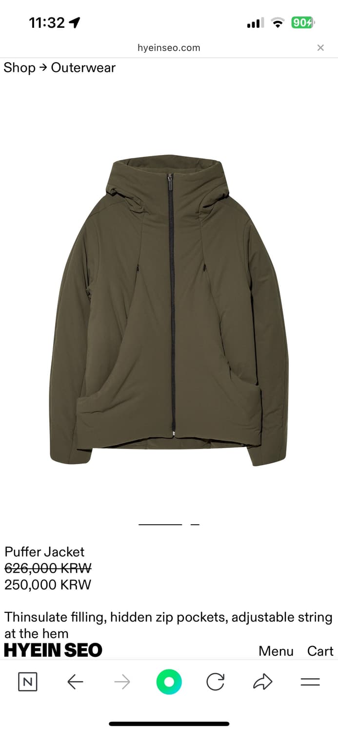 혜인서 패딩 푸퍼 자켓 사이즈3 상품이미지6