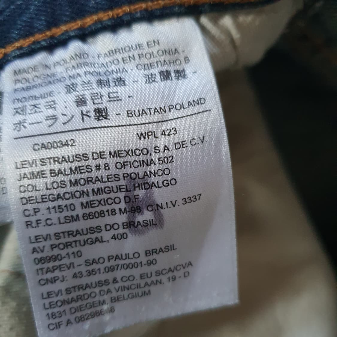 리바이스 501 버튼 빈티지  데님  상품이미지4