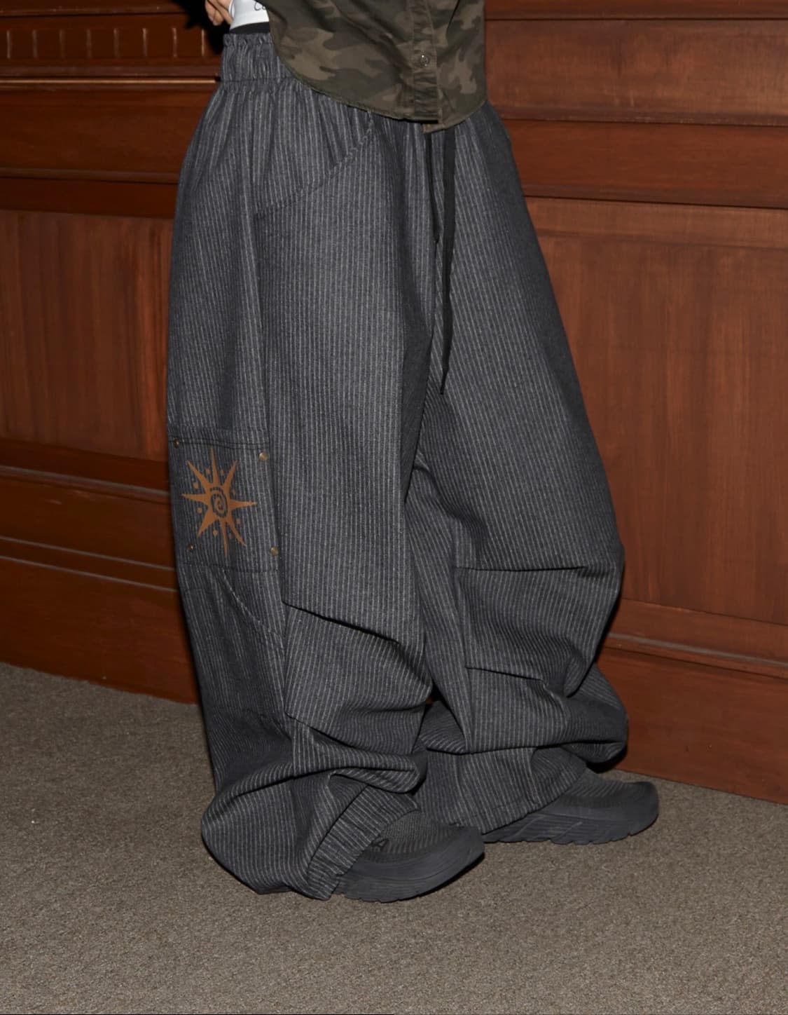 RUNTZ- BURNING MEGA WIDE STRIPE DENIM 상품이미지1