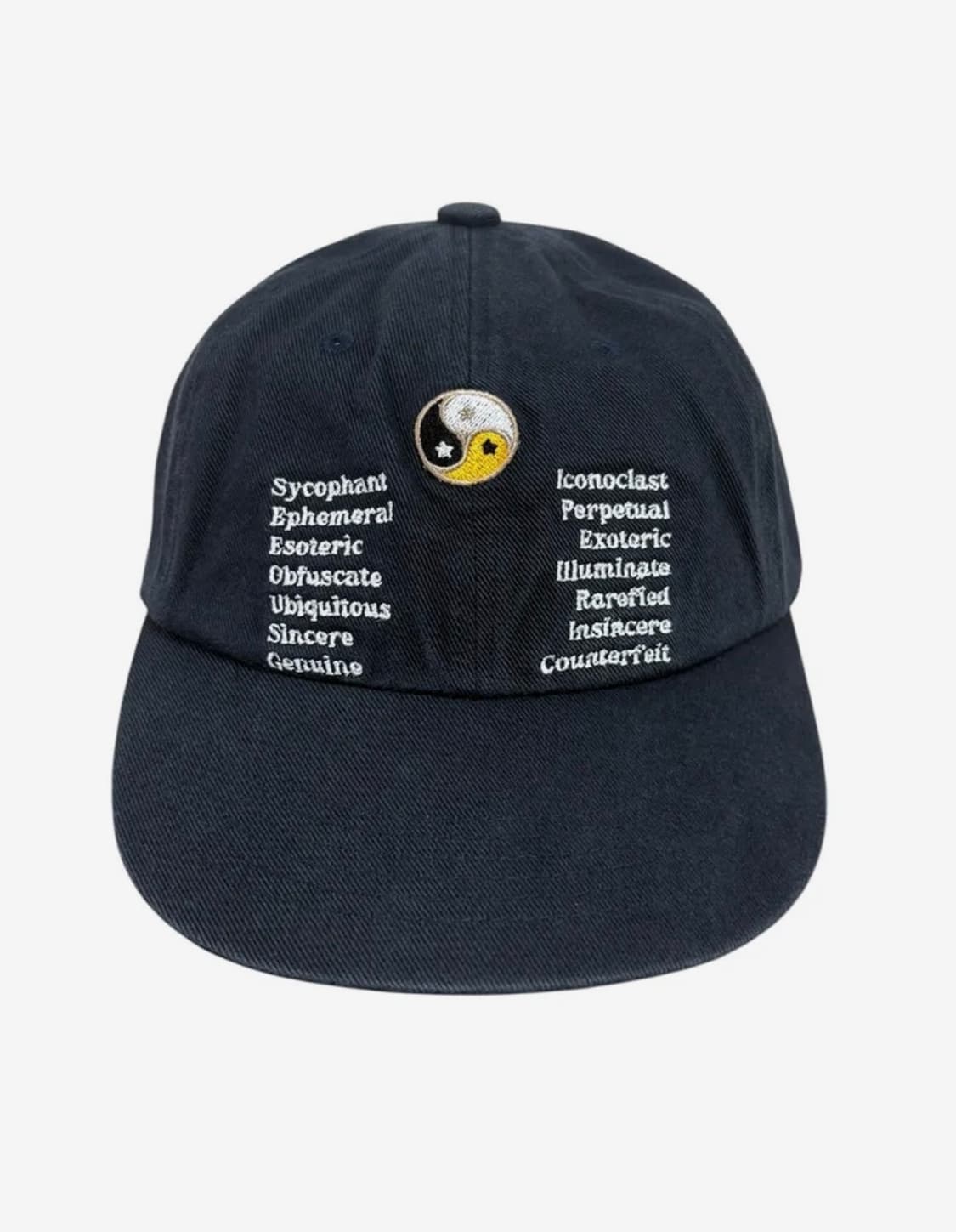 패슬 Yin Yang Washed Cap Dark Navy 일자챙 모자 상품이미지1