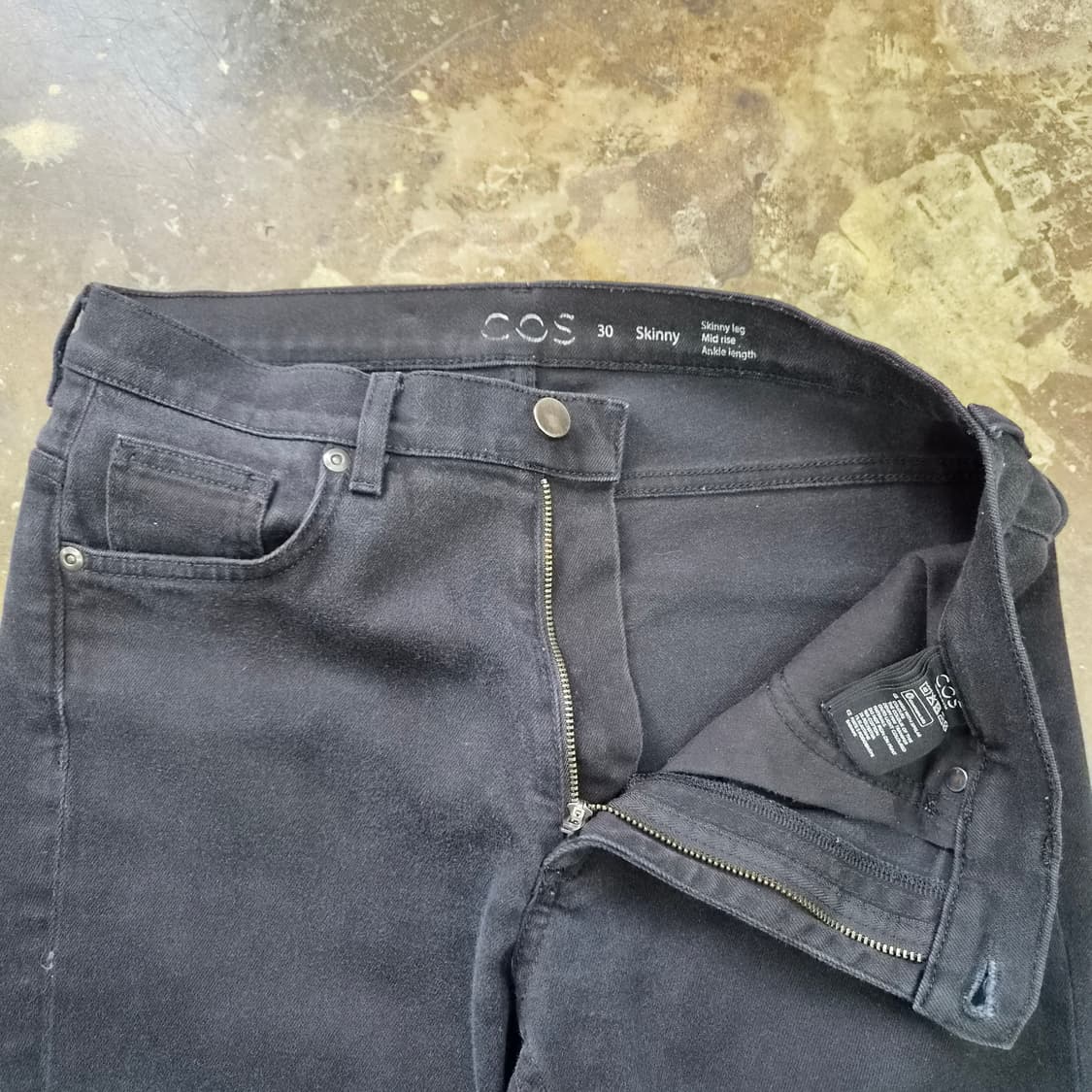 30) COS 코스 흑청 청바지 데님팬츠 블랙진 상품이미지5