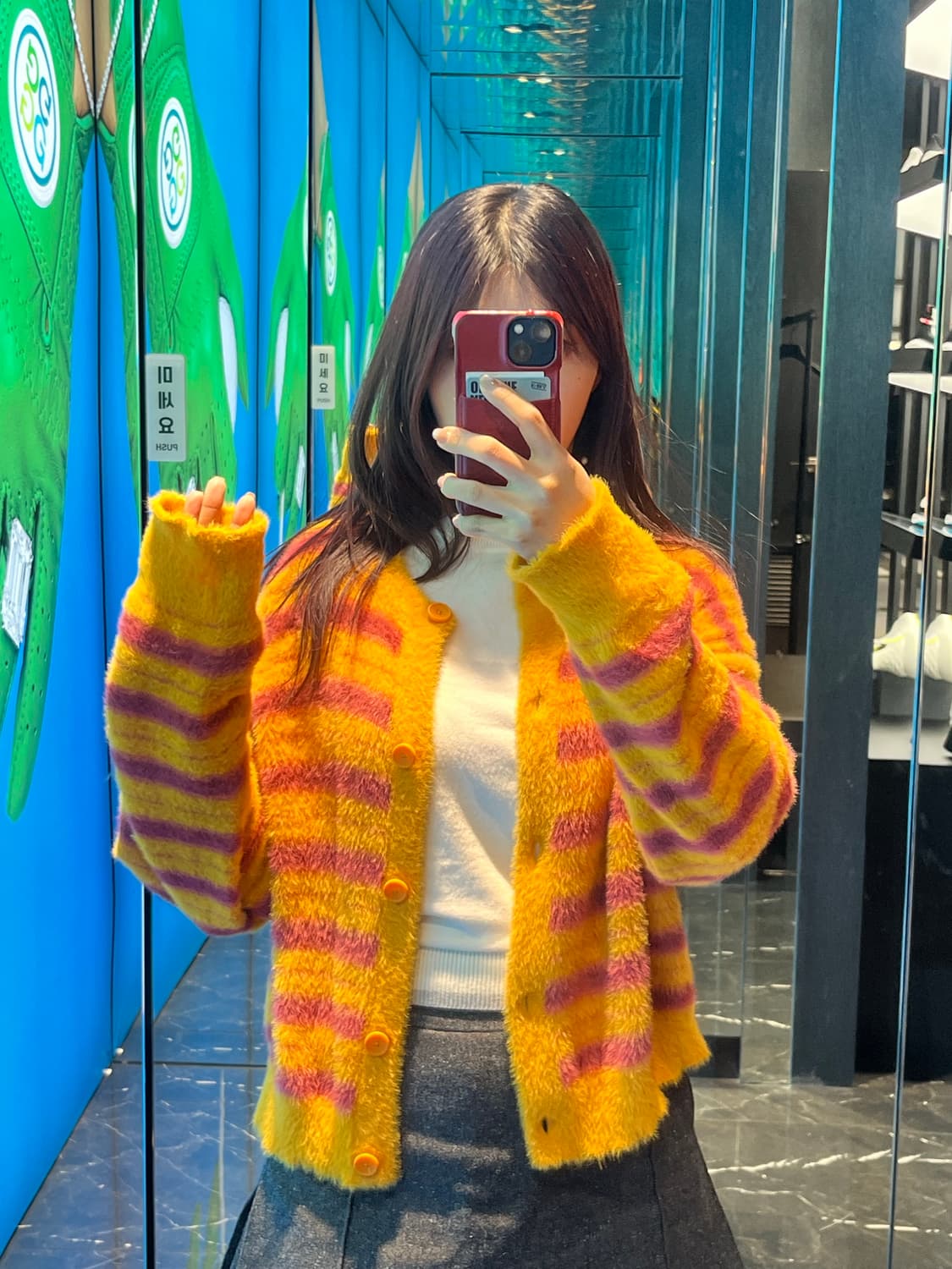 리바이스 레인보우샤베트 가디건 상품이미지1