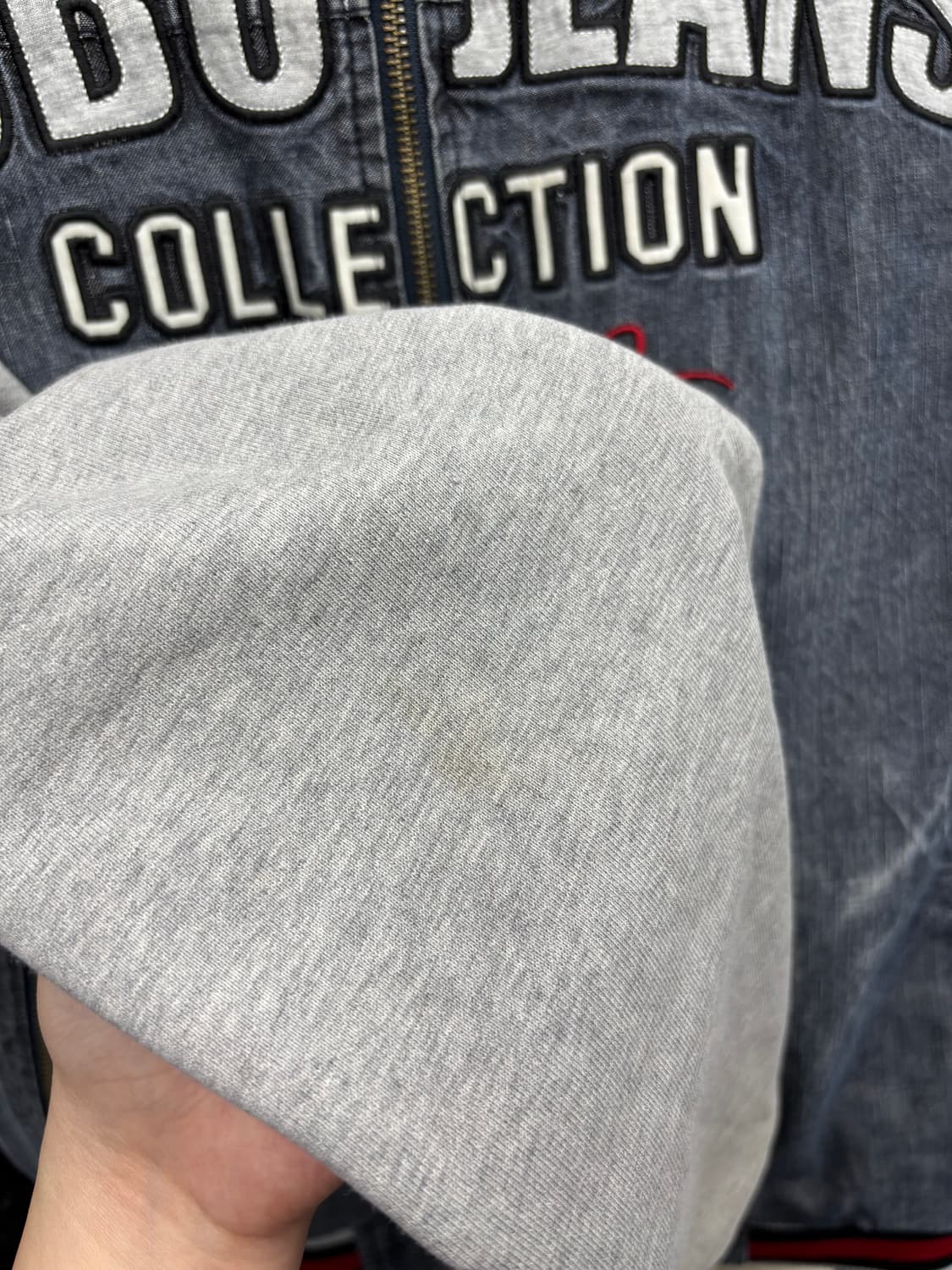 FUBU 푸부 데님 스웻 집업 상품이미지6