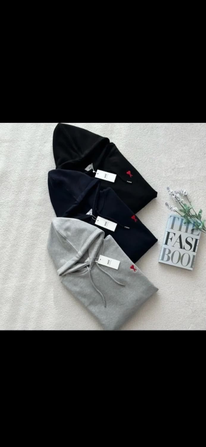 🔥[새상품/QR정품]🔥아미 후드티 스몰로고 블랙,그레이 상품이미지2