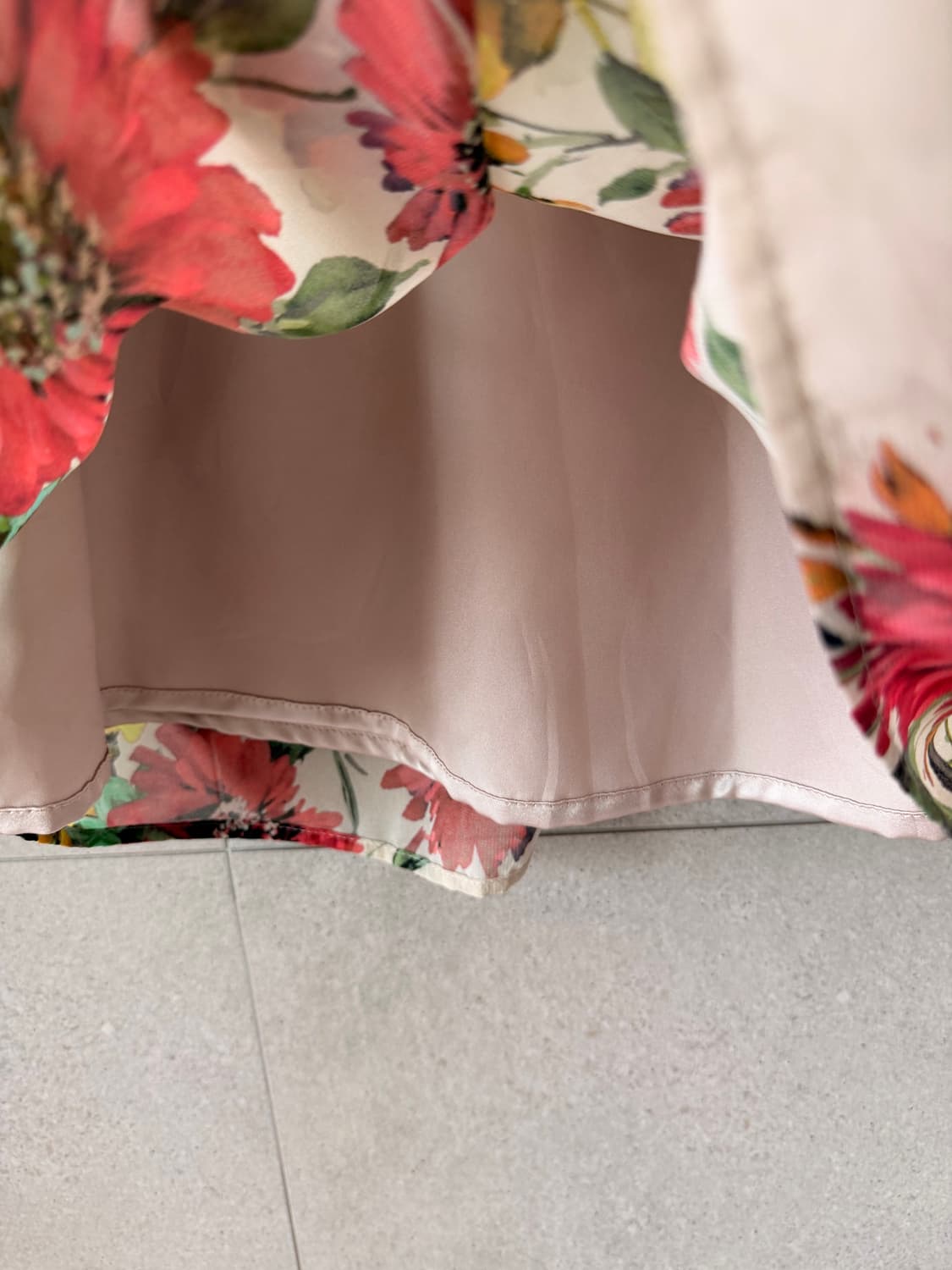 캐서리로즈 플라워 패턴 블라우스 치마 세트 일본제 상품이미지5