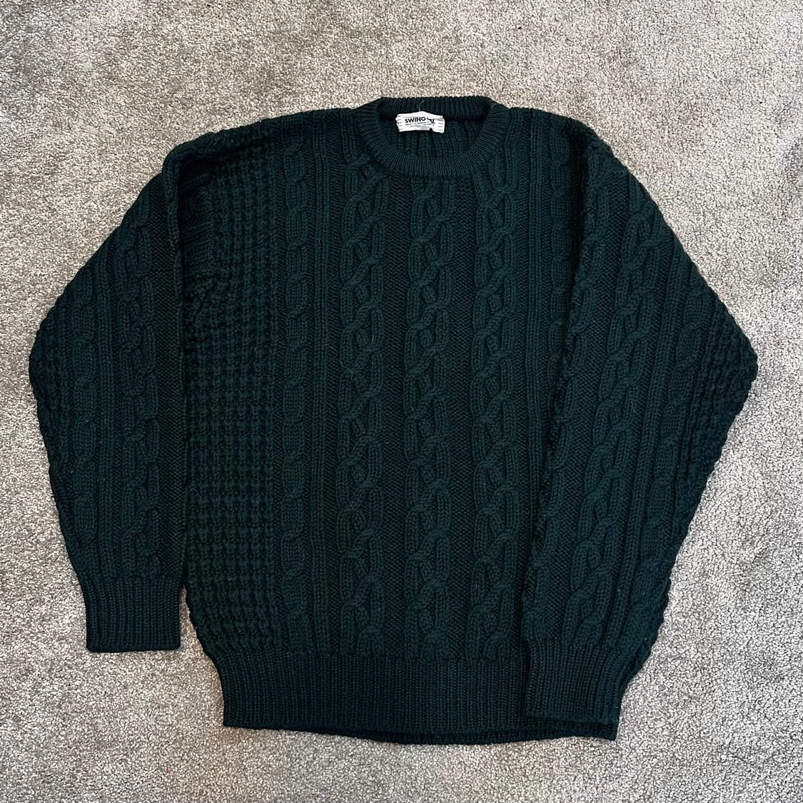 빈티지 그린 피셔맨 꽤배기 니트M 상품이미지2