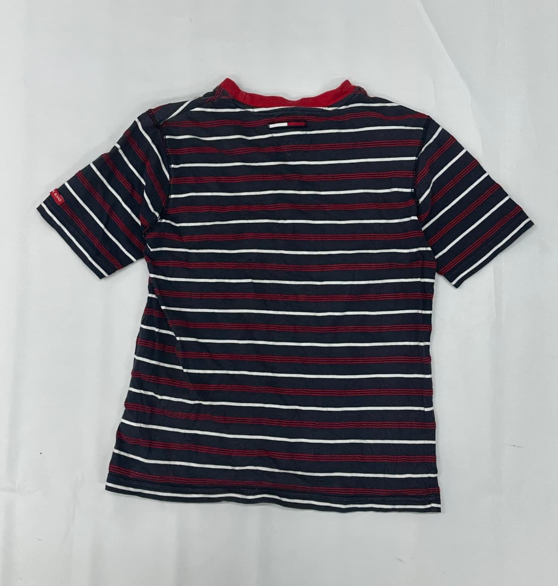 재팬 타미힐피거 단가라 반팔티셔츠  핀터깔 베이직 상품이미지3