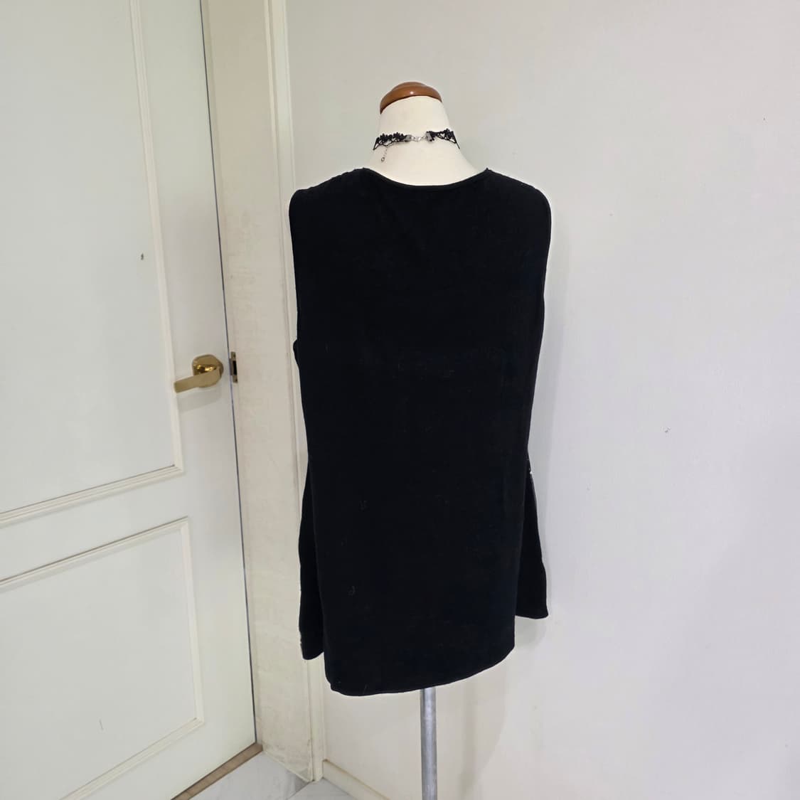 일본빈티지)블랙 하우스투스 고딕로리타st 갸루레이스 망사 슬리브리스튜닉 상품이미지3