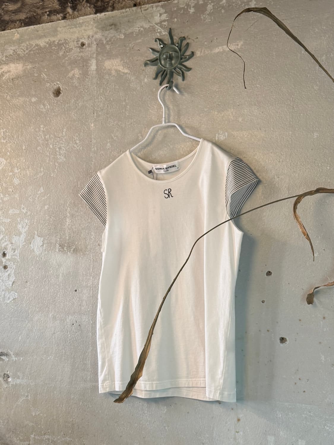 44-55 ) SONIA RYKIEL Embroidered Tee 상품이미지1