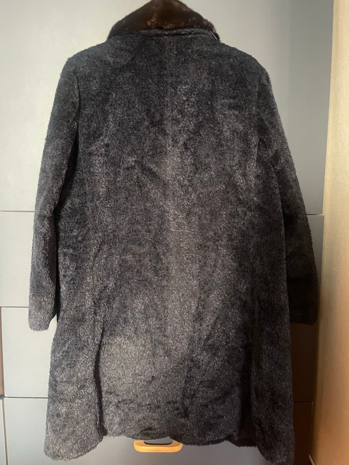 알파카 모 밍크 그런지 갸루 롱코트 상품이미지5