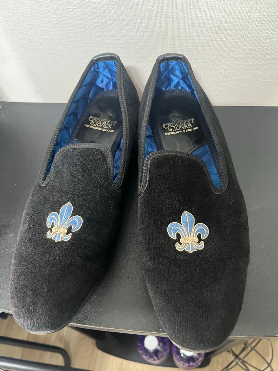 크로켓 앤 존스(Crockett & Jones) 벨벳 슬리퍼 (8.5 사 상품이미지1
