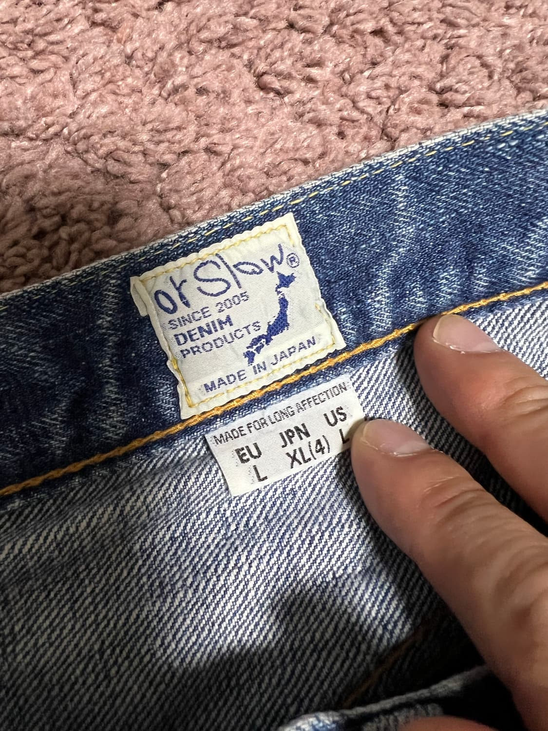 오어슬로우 데미지 데님 팬츠 상품이미지2