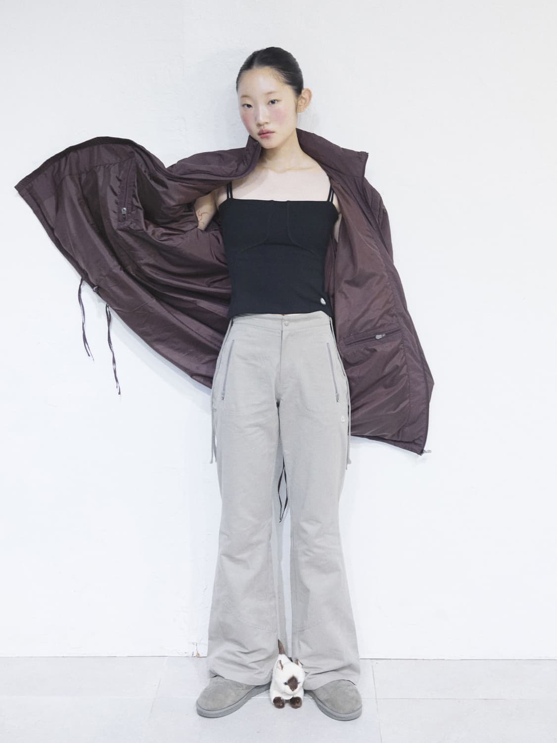 suu 부츠컷 팬츠 웜 베이지 2 상품이미지4