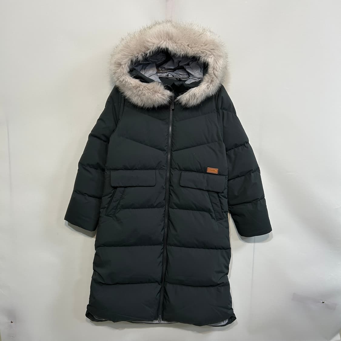 내셔널지오그래픽 2025 여성 구스다운 롱패딩 55~66 상태최상  상품이미지1