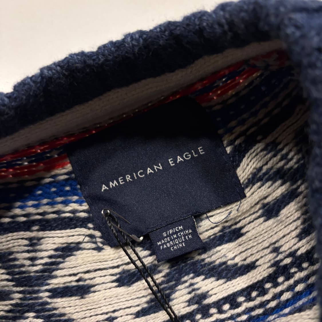 [S] 아메리칸이글 노르딕 패턴 네이비 니트 스웨터 C530 상품이미지4