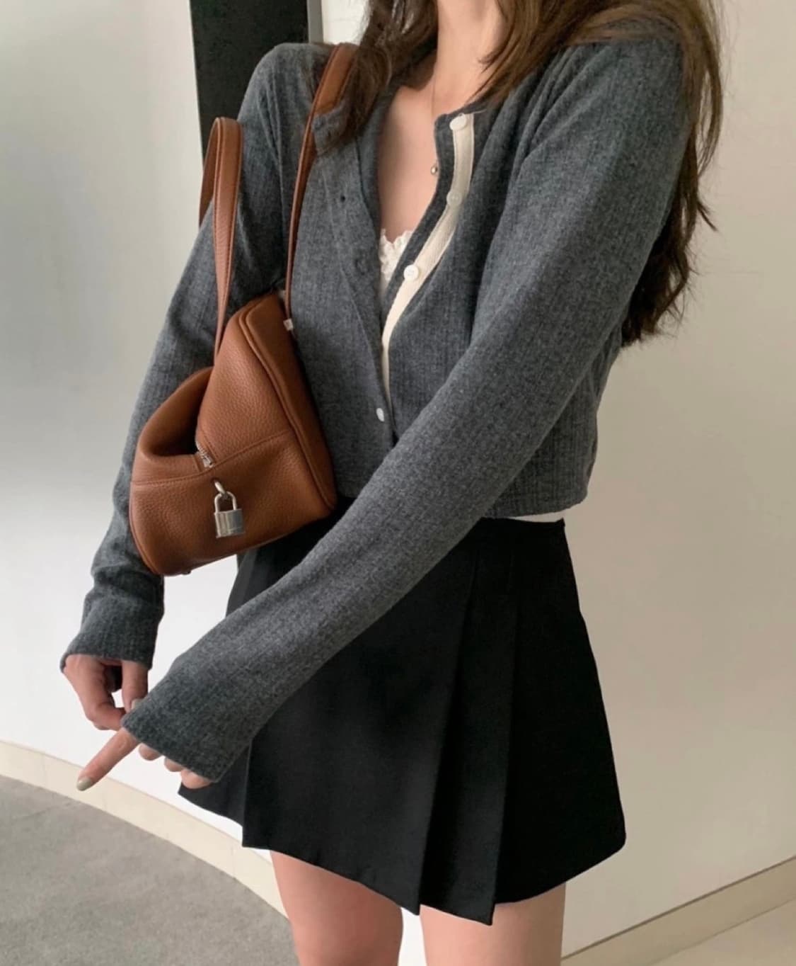 멜라운지 골지가디건 새상품 상품이미지1