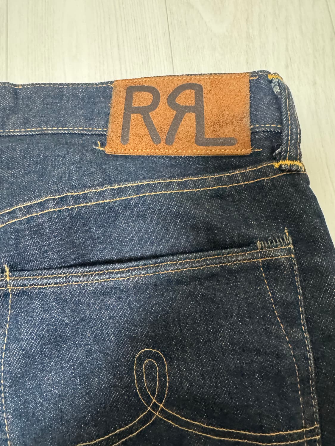 RRL 더블알엘 스트레이트 레그 셀비지 데님 32x30 상품이미지3