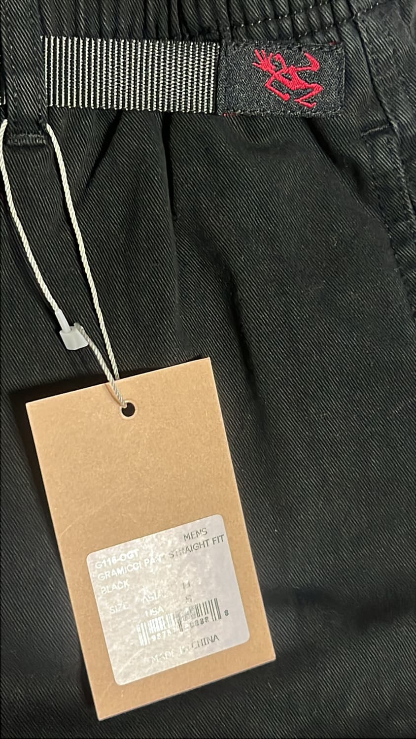 Gramicci straight fit pants - Black 상품이미지3