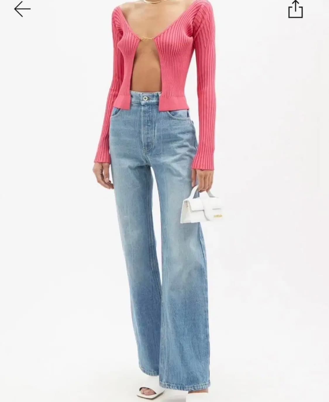 자크뮈스 프랄루 가디건 핑크 새상품 제니가디건 급처 상품이미지2