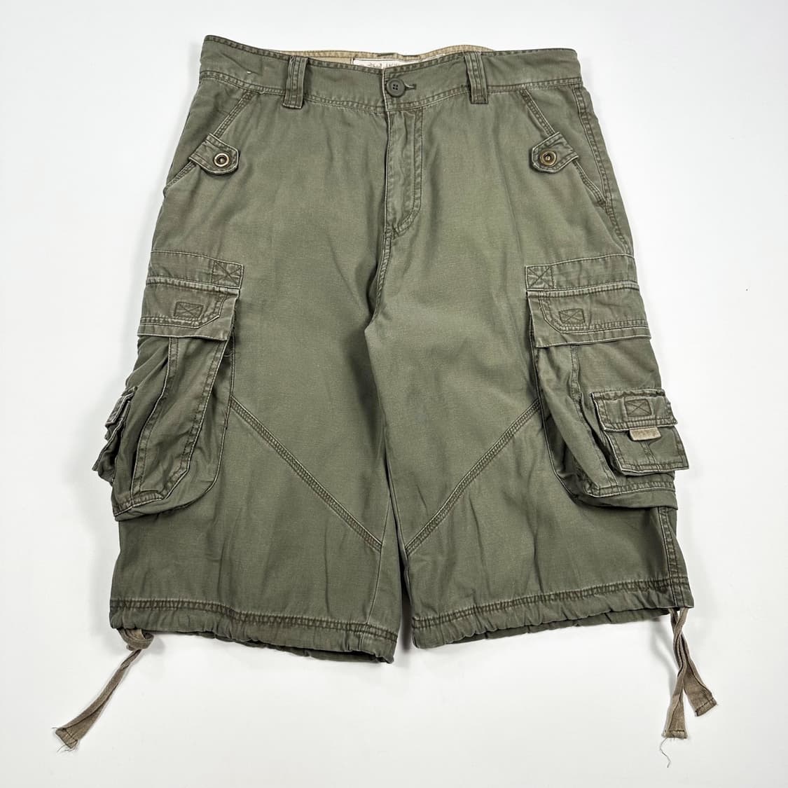 VTG 빈티지 버뮤다 카키 카고 반바지 팬츠 (32인치) 상품이미지1