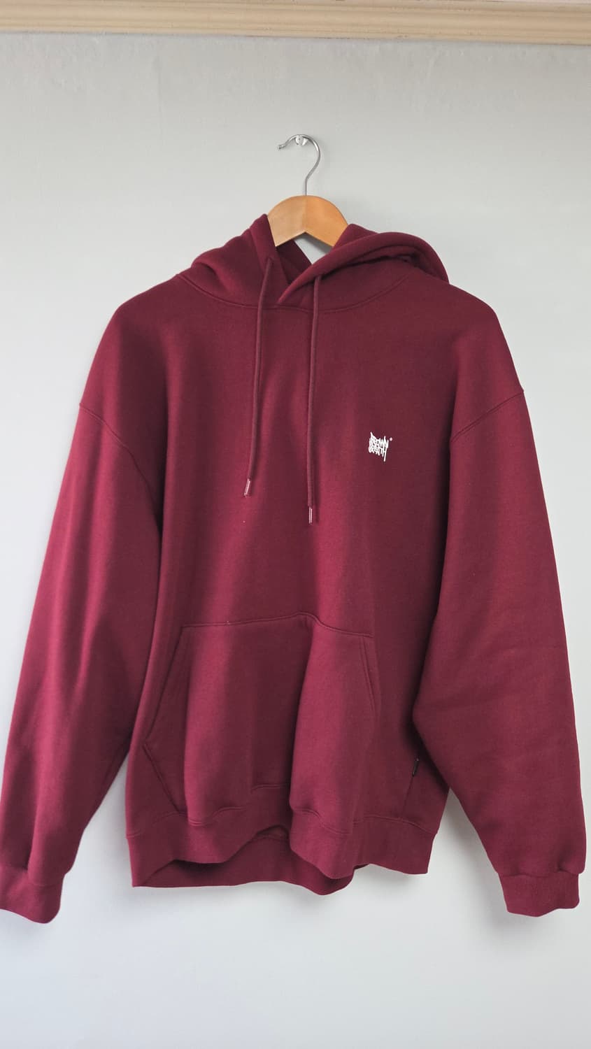 브라운 브레스 버건디 후드티 XL 상품이미지1