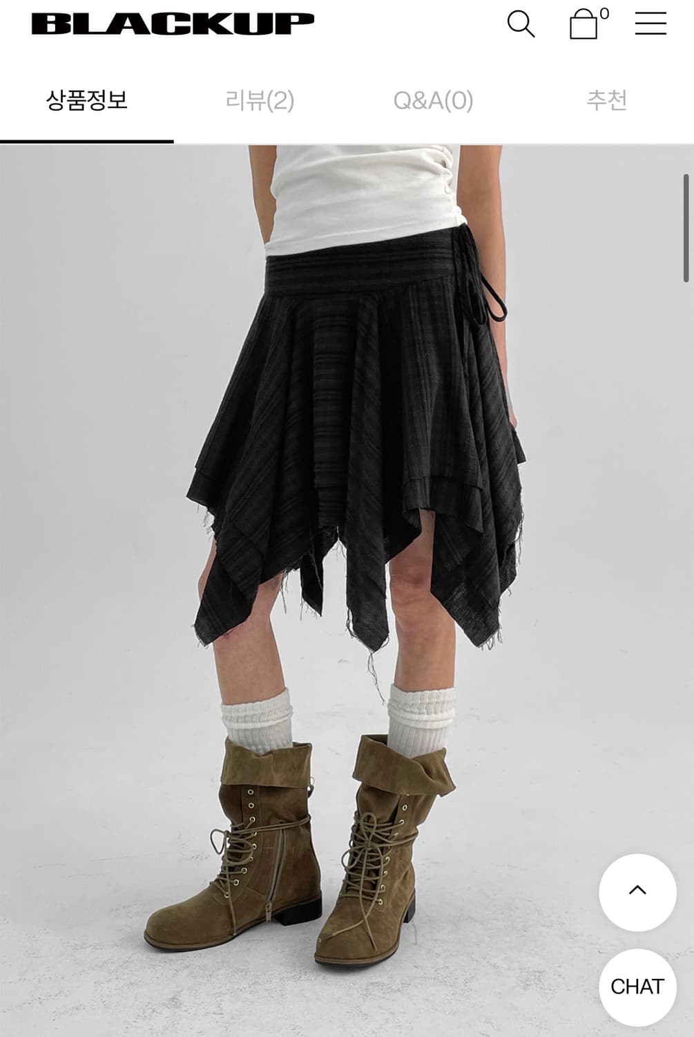 블랙업 롬빙 폴딩 스웨이드 레이스업 미들부츠 235 택포 상품이미지2