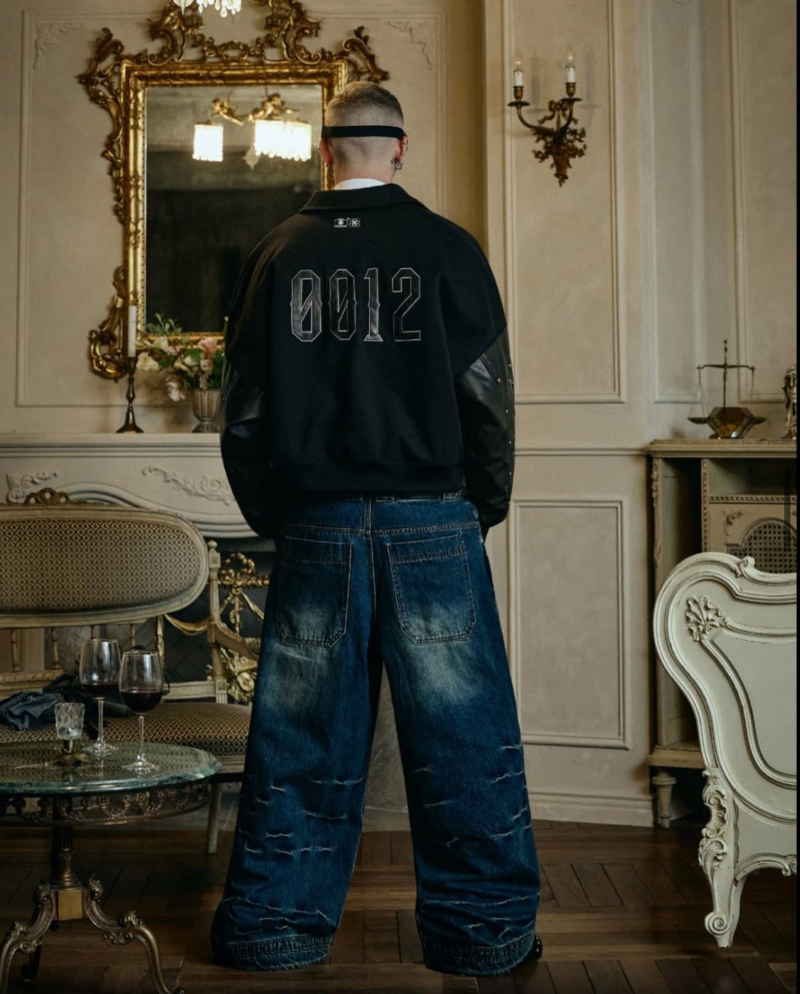 (유일매물)오퍼스0012 레더 바시티 자켓 L 상품이미지2