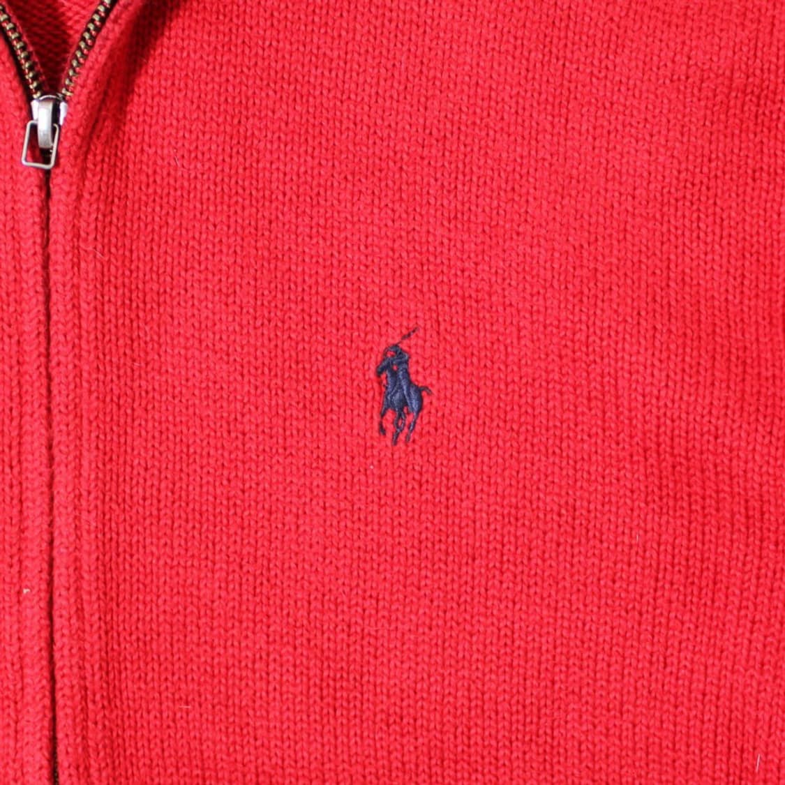 Polo 폴로 랄프로렌 레드 니트 집업 상품이미지3