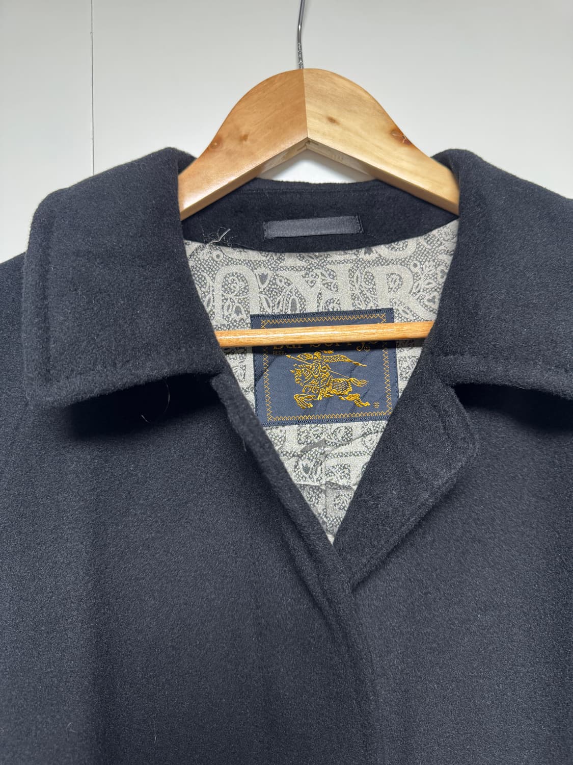 정품 올드 버버리 캐시미어 100 발마칸 코트 상품이미지3