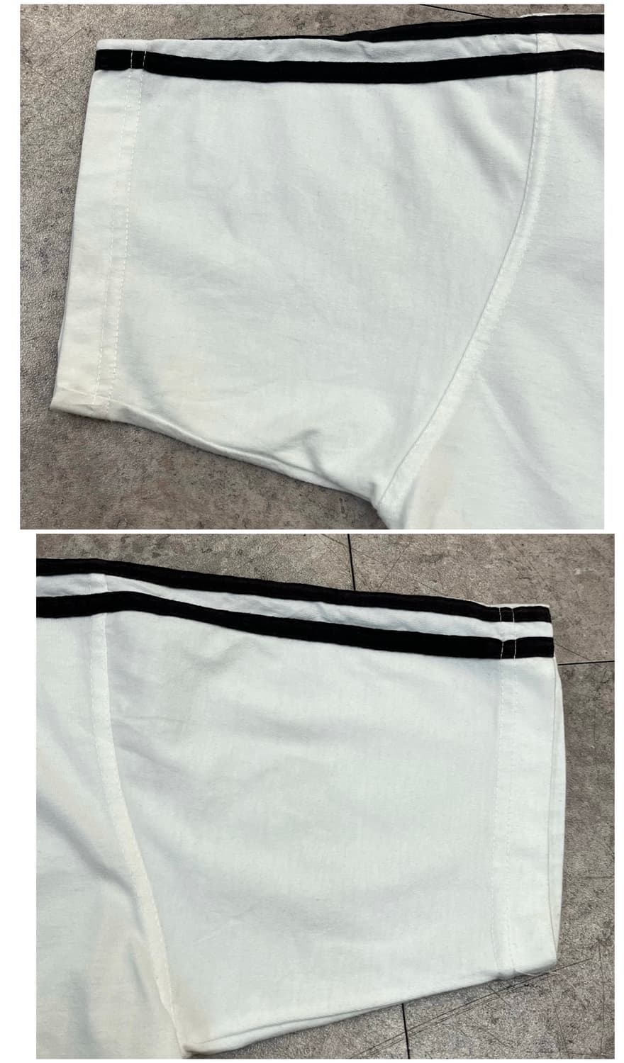 아디다스 브이넥 반팔티 화이트 M #csz4056 상품이미지7