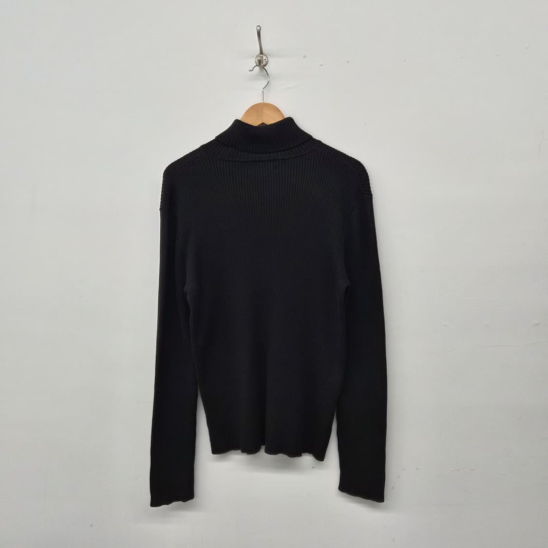 폴로 랄프로렌 블랙 골지 폴라 니트 남성 XL 상품이미지5