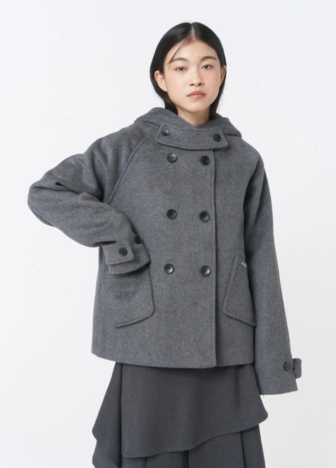 미세키서울 코트 차콜 상품이미지1