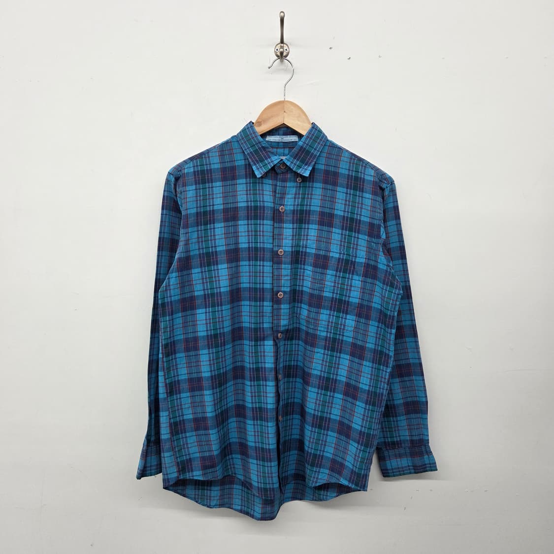 리바이스 청록색 체크 남방 셔츠 남성M 상품이미지1