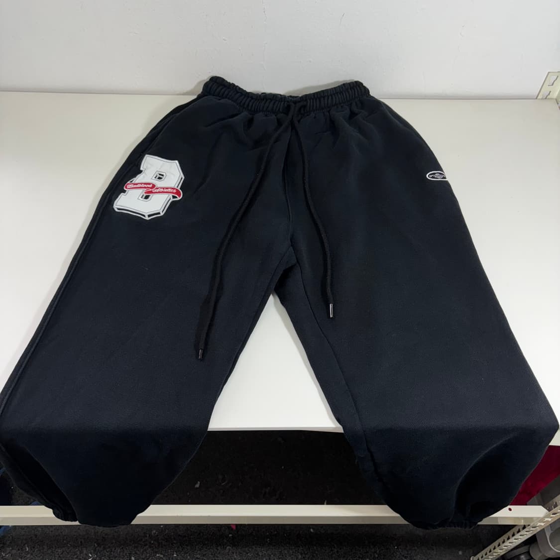 XS 배드블러드 블랙 루즈핏 스웻 조거팬츠 상품이미지2