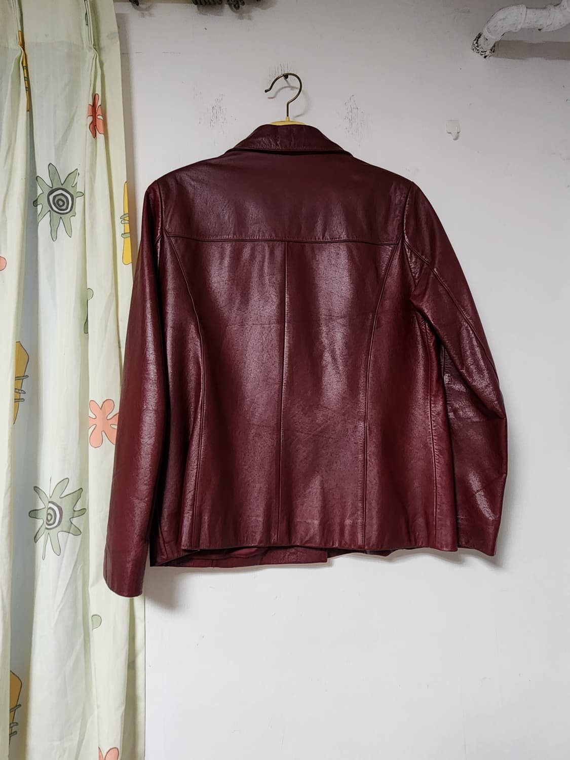 LIO BELL 여성 버건디 소가죽 자켓 66 상품이미지2