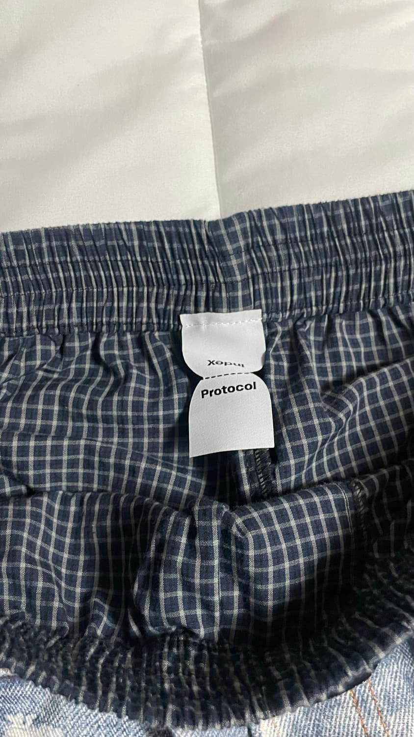 TROMPE-LOEIL LAYERED PANTS - BLUE   3사이즈 상품이미지5