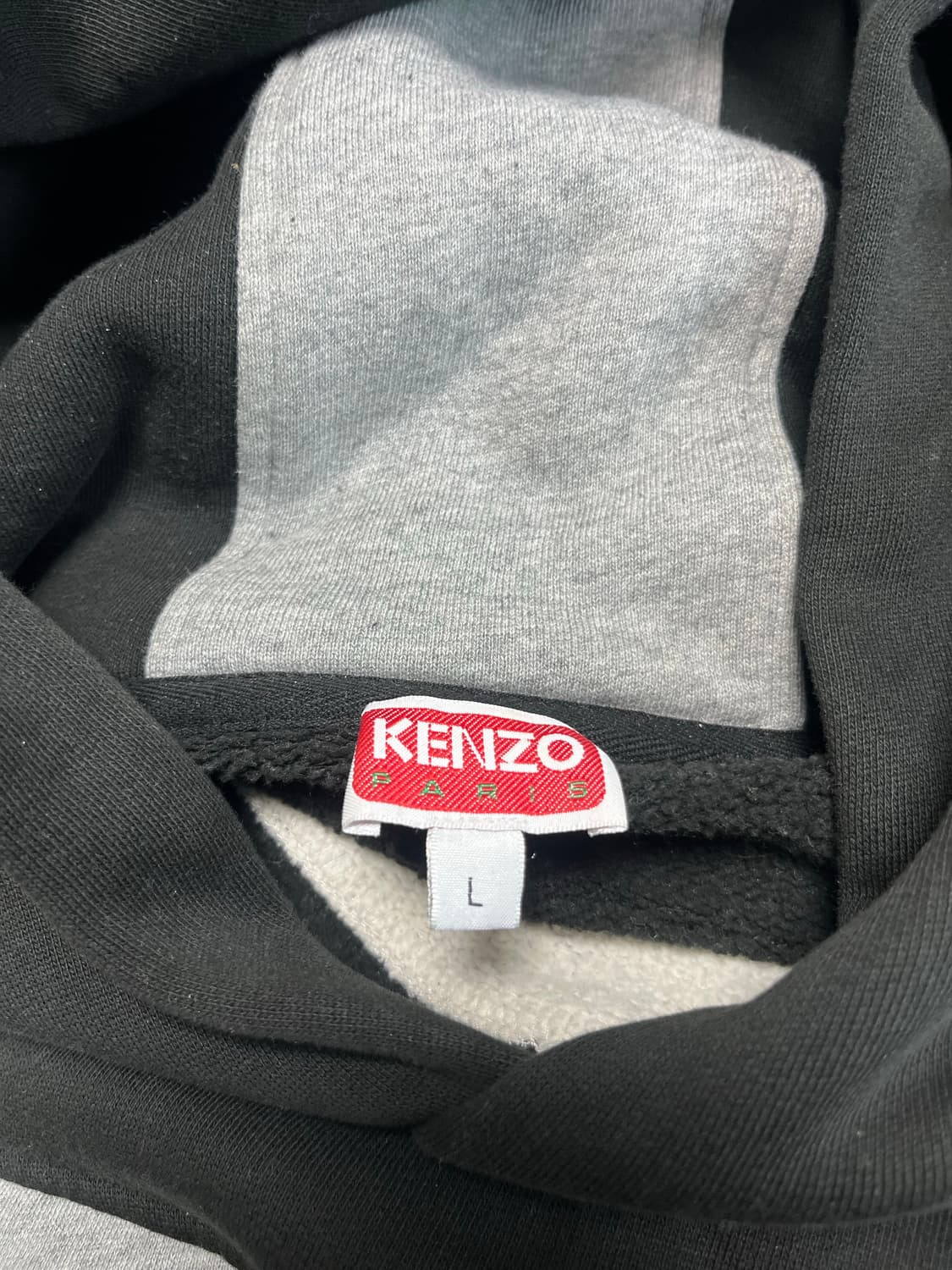 겐조 블랙 패널드 코튼 후드 상품이미지3