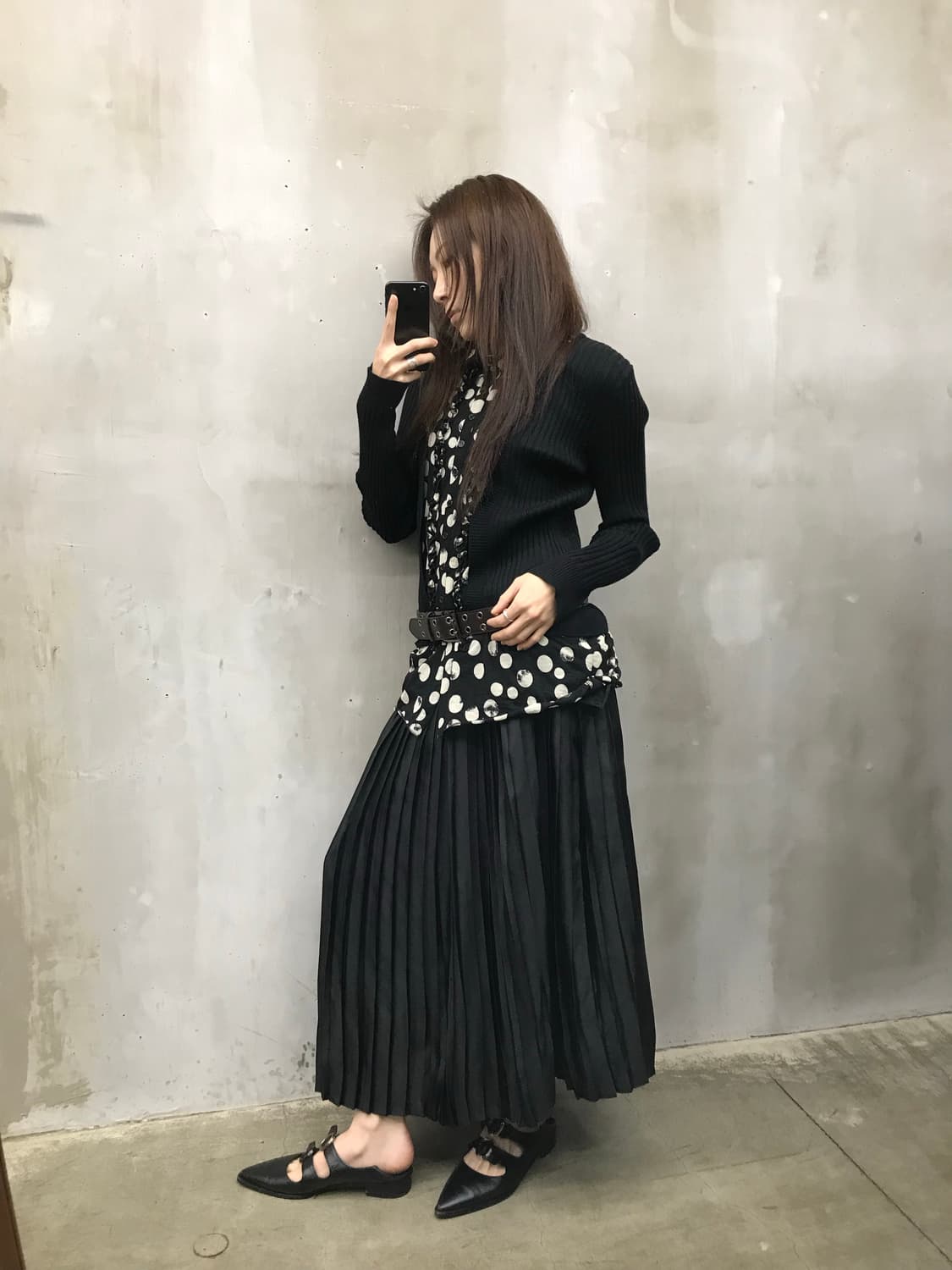 Banding pleated skirt 상품이미지5