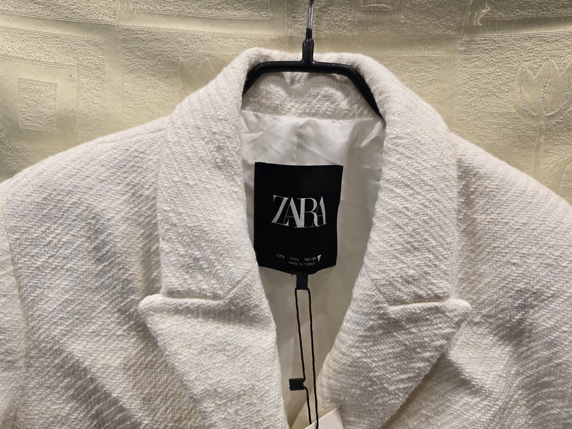 새상품) 자라 트위드 크롭 블레이저 자켓 L (77) 상품이미지2