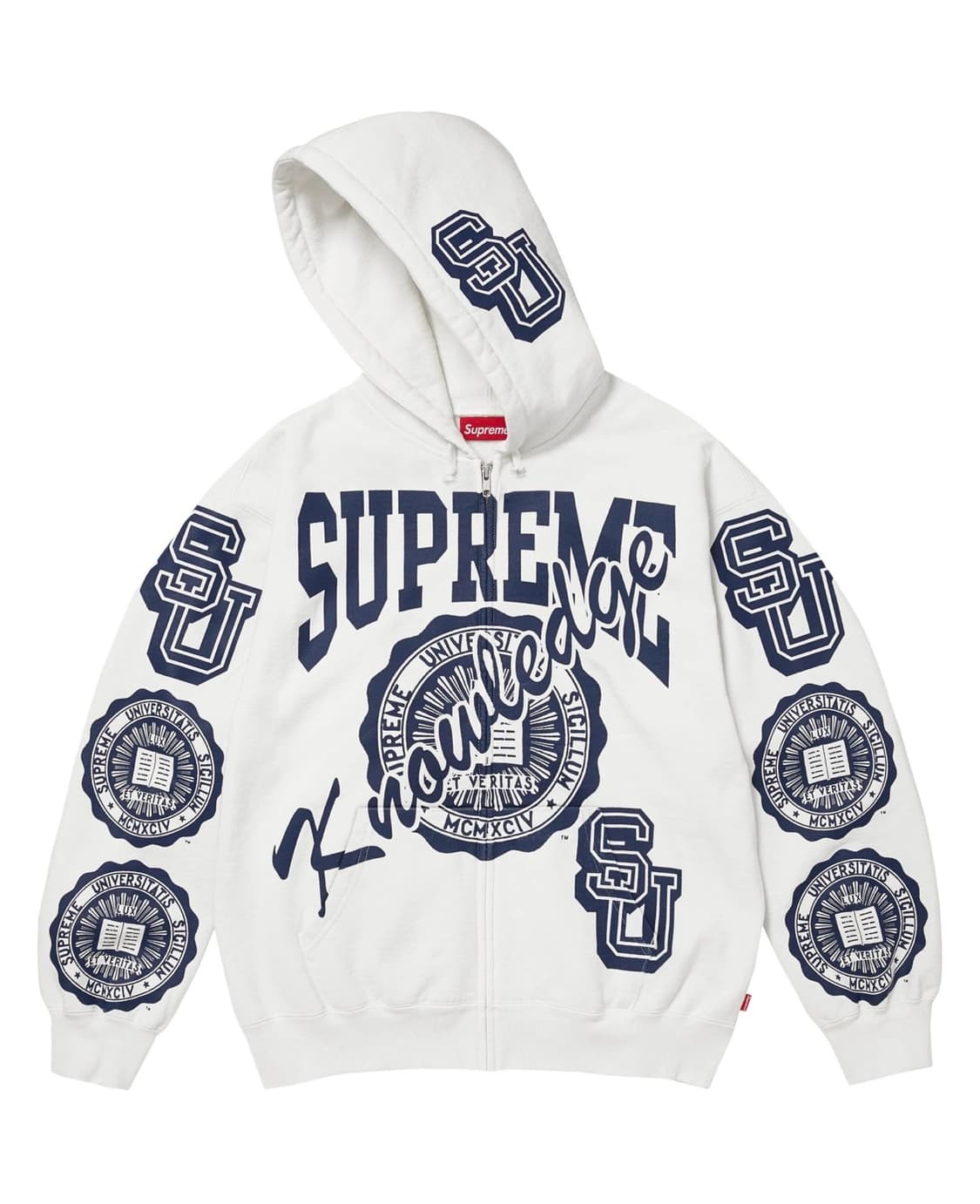 슈프림 knowledge 후드집업 화이트 L 사이즈 상품이미지1