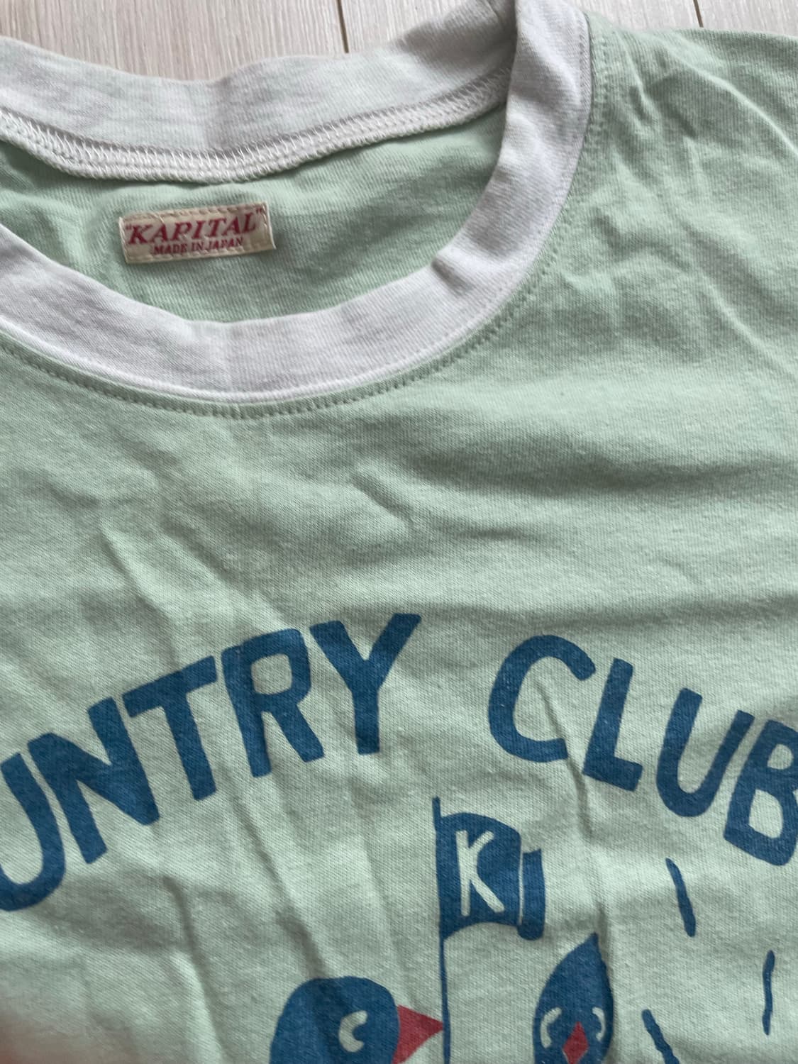 캐피탈 20 텐지쿠 링거 티셔츠 컨트리 클럽 Pt민트 상품이미지4