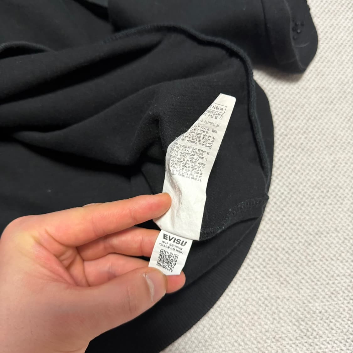 EVISU 에비수 큐빅 로고 맨투맨 상품이미지4