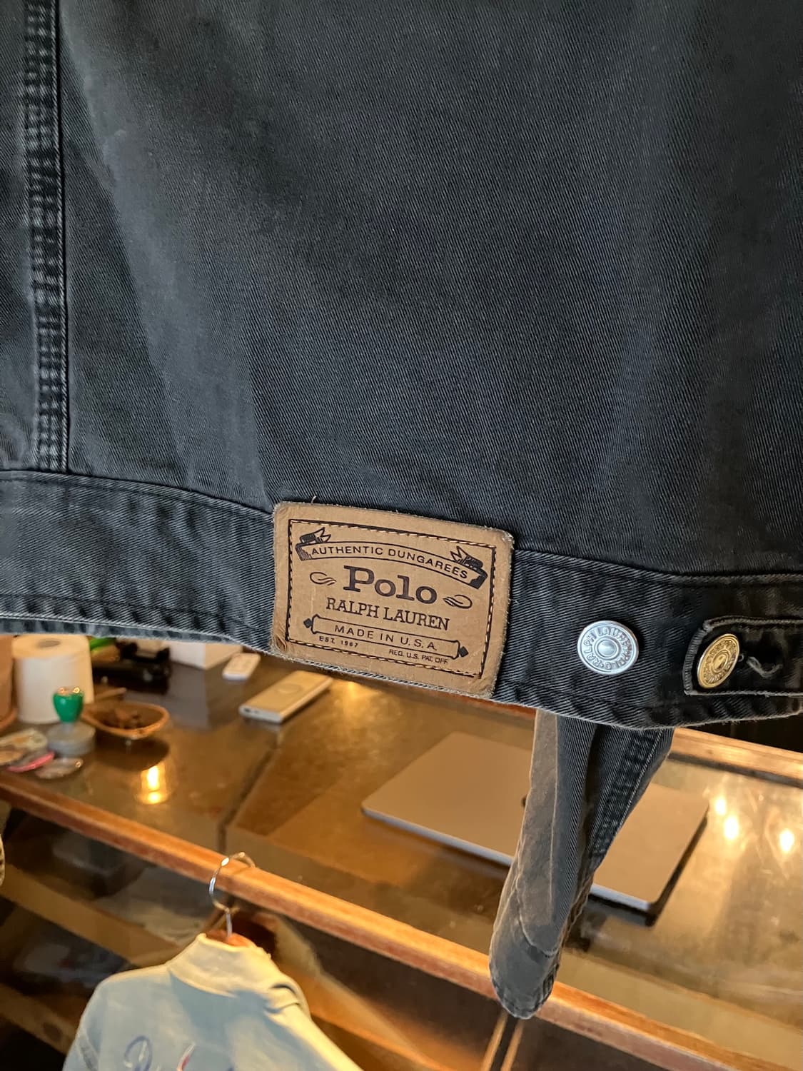 90s USA 빈티지 폴로 컨트리 블랙 덩가리 자켓 상품이미지5