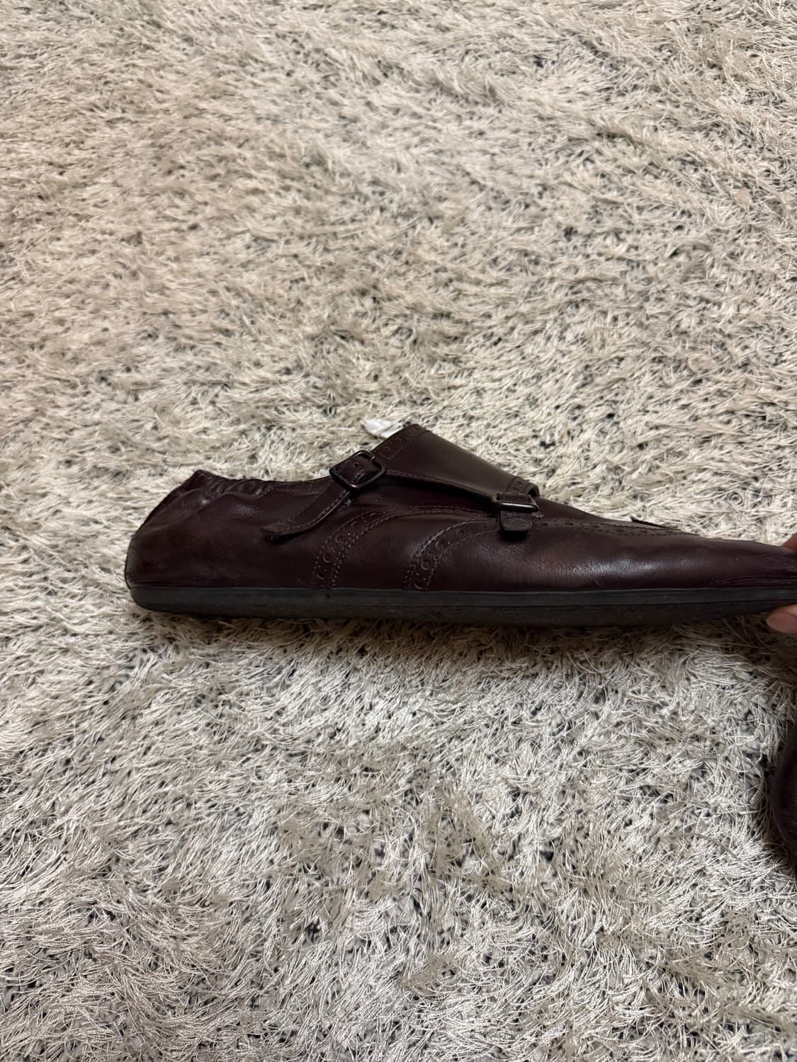 프라다 몽크 스트랩 브라운 상품이미지6