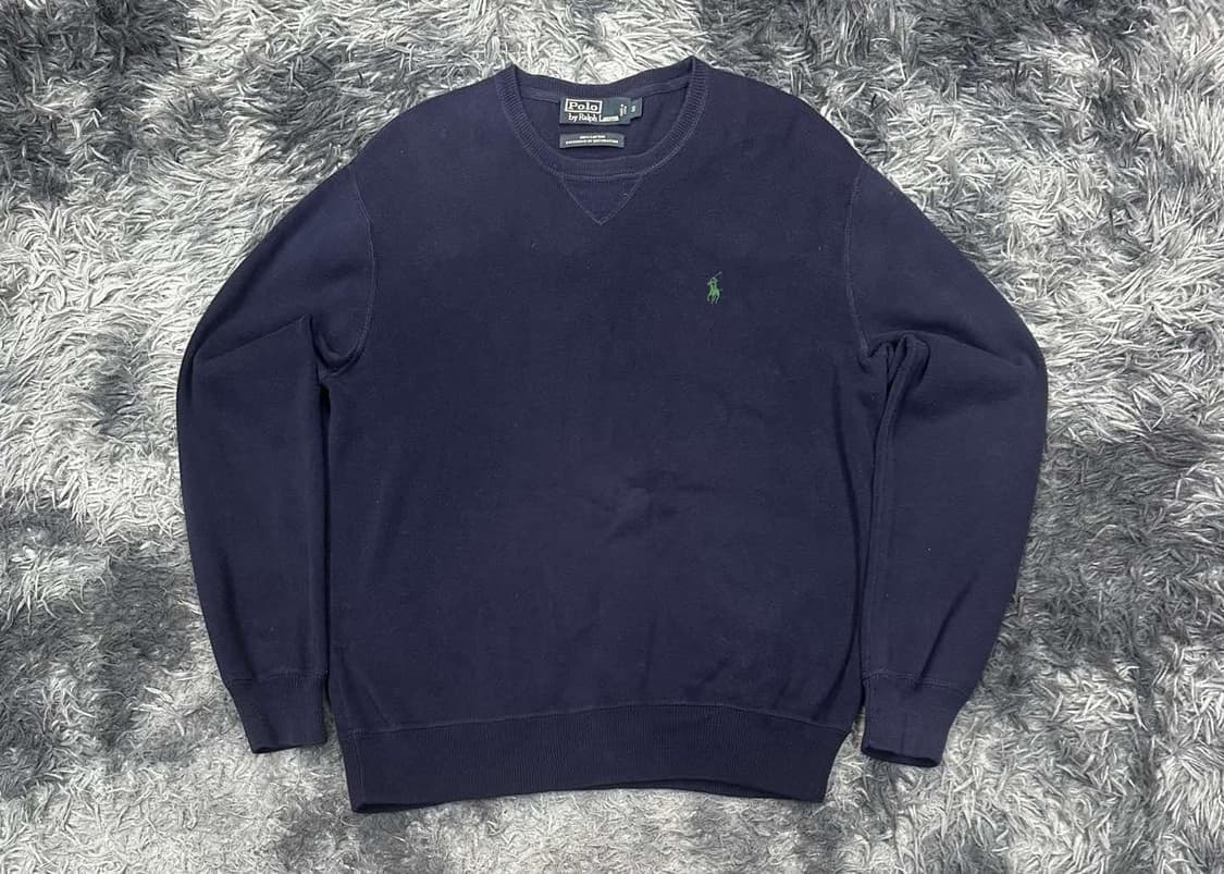 폴로 랄프로렌 네이비 코튼 니트(S) 상품이미지2
