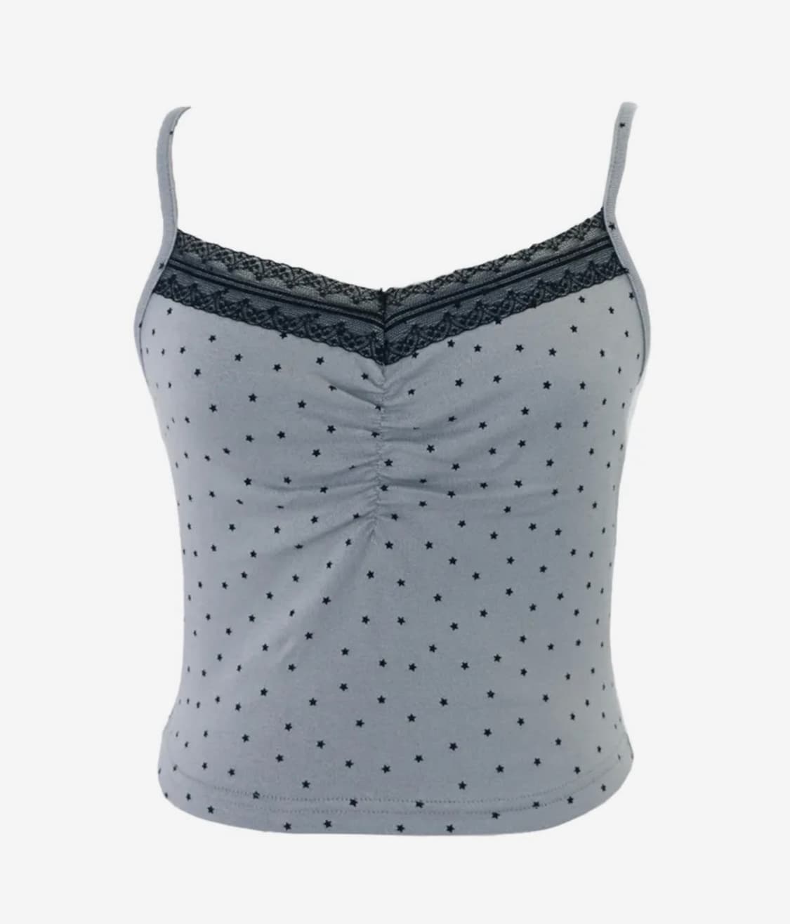 플리즈노팔로우 스타 셔링 슬리브리스 그레이 상품이미지2