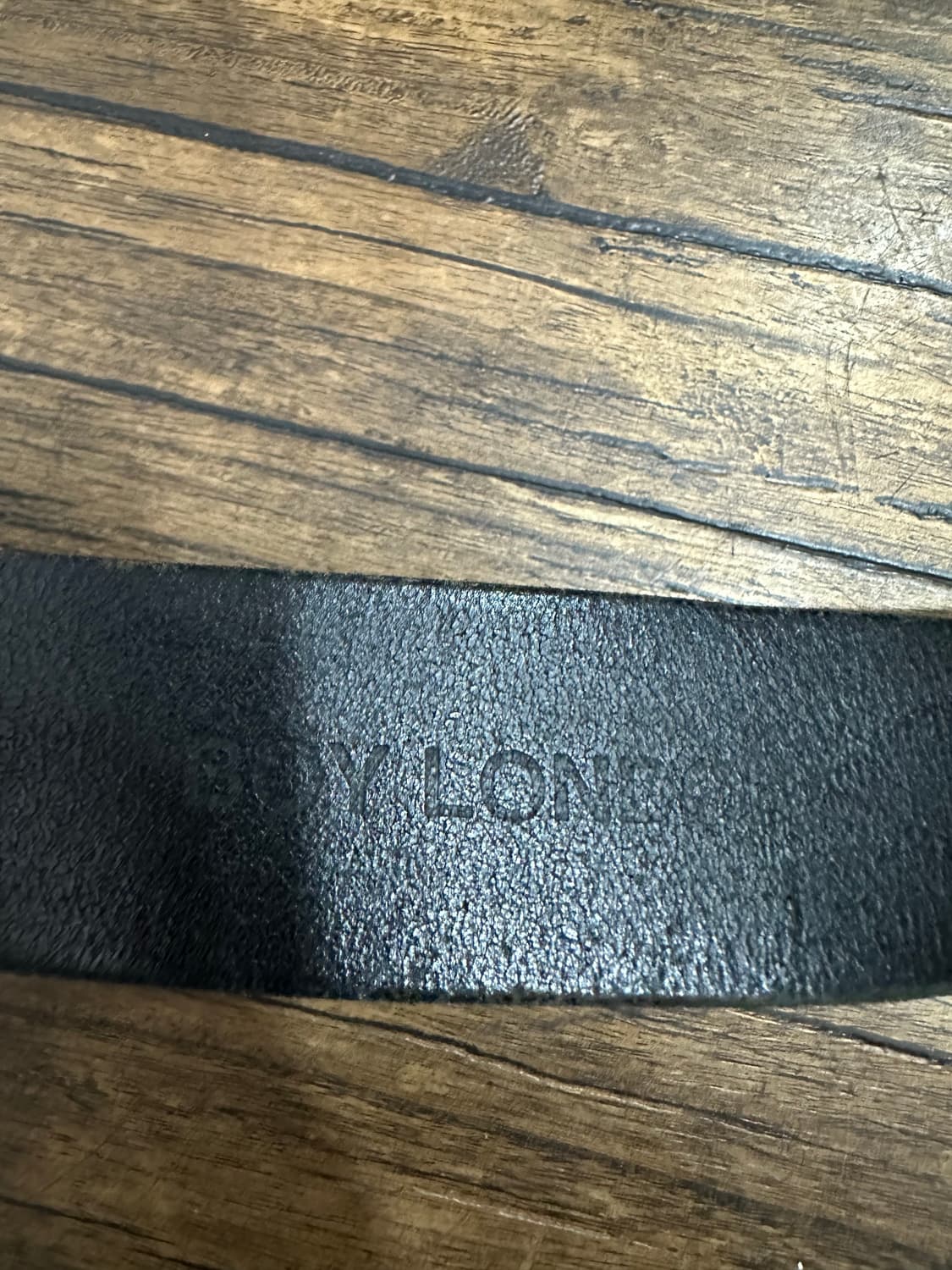 보이런던(Boy London) 빈티지 천연가죽 블랙 벨트 상품이미지4
