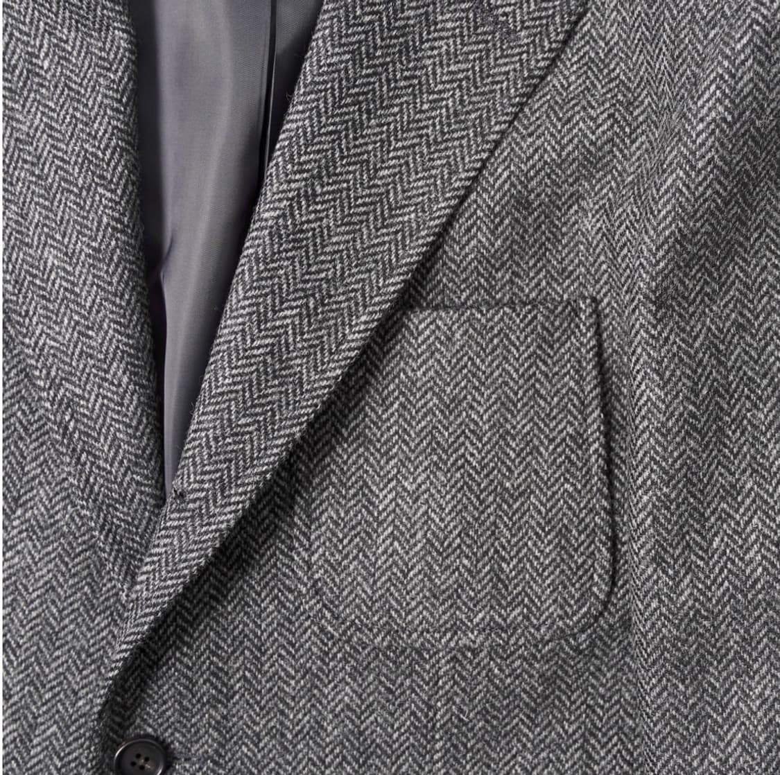 반츠 헤링본 트위드 울 3B 자켓 M사이즈 상품이미지3