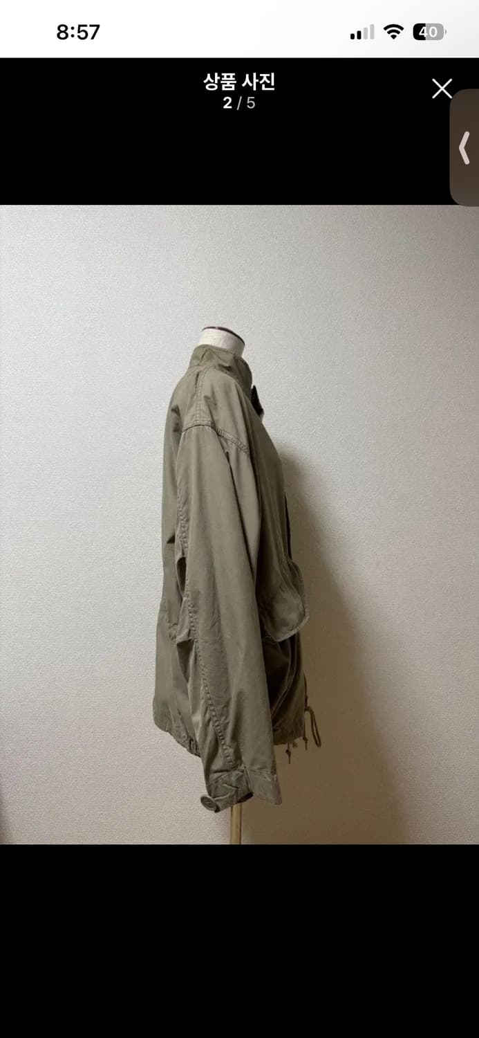 markaware 마카 19시즌 밀리터리 자켓 1사이즈 팝니다 상품이미지2