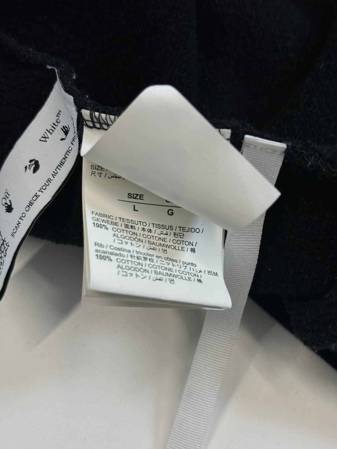 Off white 디그레이드 애로우 맨투맨(L)큐알탭 상품이미지7